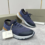 Grey Wool Lug-Sole Runner - Men's