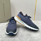 Grey Wool Lug-Sole Runner - Men's