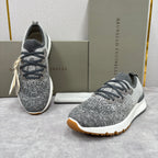 Grey Wool Lug-Sole Runner - Men's