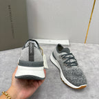 Grey Wool Lug-Sole Runner - Men's