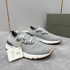 Grey Wool Lug-Sole Runner - Men's