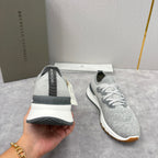 Grey Wool Lug-Sole Runner - Men's