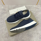 Grey Knit Lug-Sole Runner - Men's