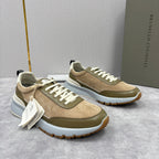 Olive Suede Panelled Runner - Men's