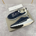 Olive Suede Panelled Runner - Men's