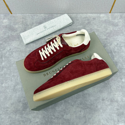 Navy Suede Cupsole Low-Top - Men's