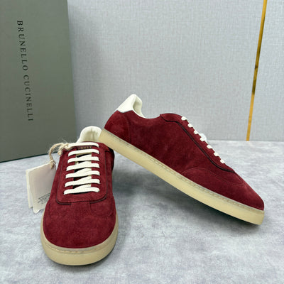 Navy Suede Cupsole Low-Top - Men's