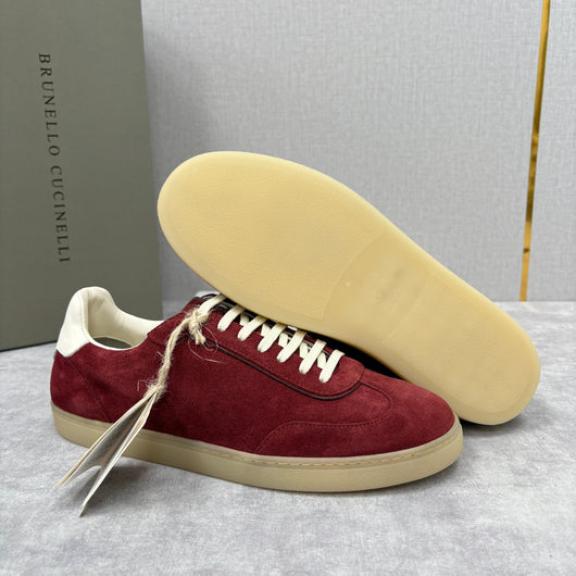 Navy Suede Cupsole Low-Top - Men's
