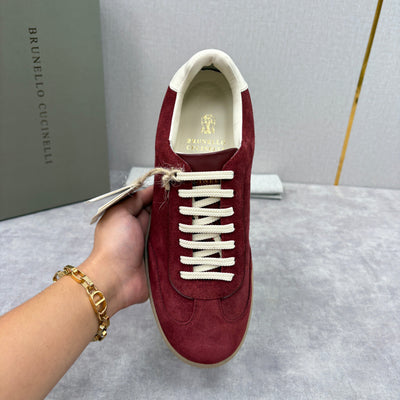 Navy Suede Cupsole Low-Top - Men's