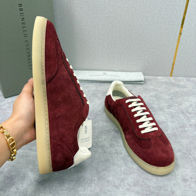 Navy Suede Cupsole Low-Top - Men's