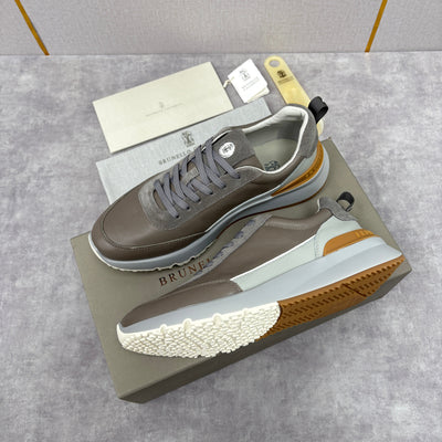 Grey Nylon Lug-Sole Runner - Men's