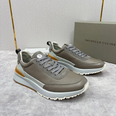 Grey Nylon Lug-Sole Runner - Men's