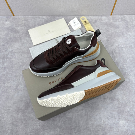 Grey Nylon Lug-Sole Runner - Men's
