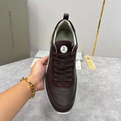 Grey Nylon Lug-Sole Runner - Men's