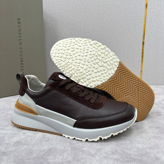 Grey Nylon Lug-Sole Runner - Men's
