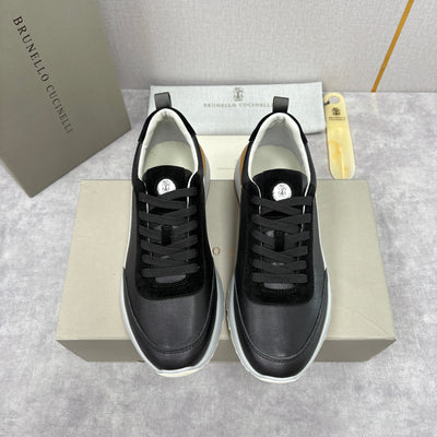 Grey Nylon Lug-Sole Runner - Men's