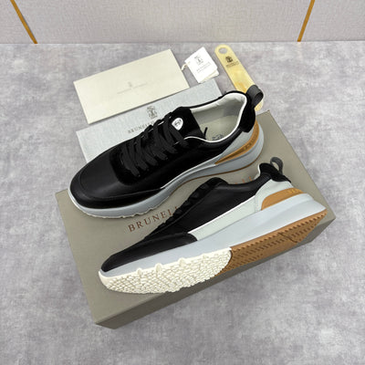 Grey Nylon Lug-Sole Runner - Men's
