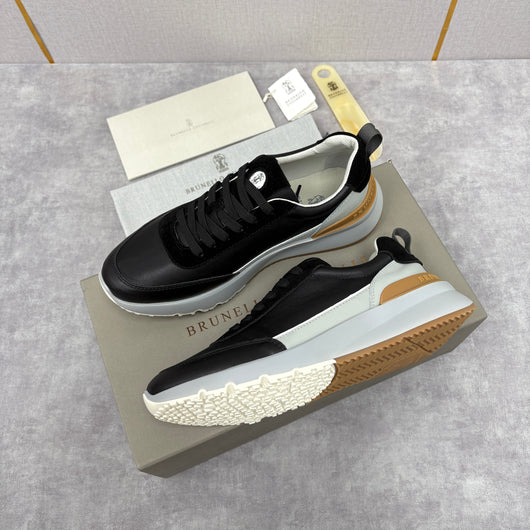 Grey Nylon Lug-Sole Runner - Men's