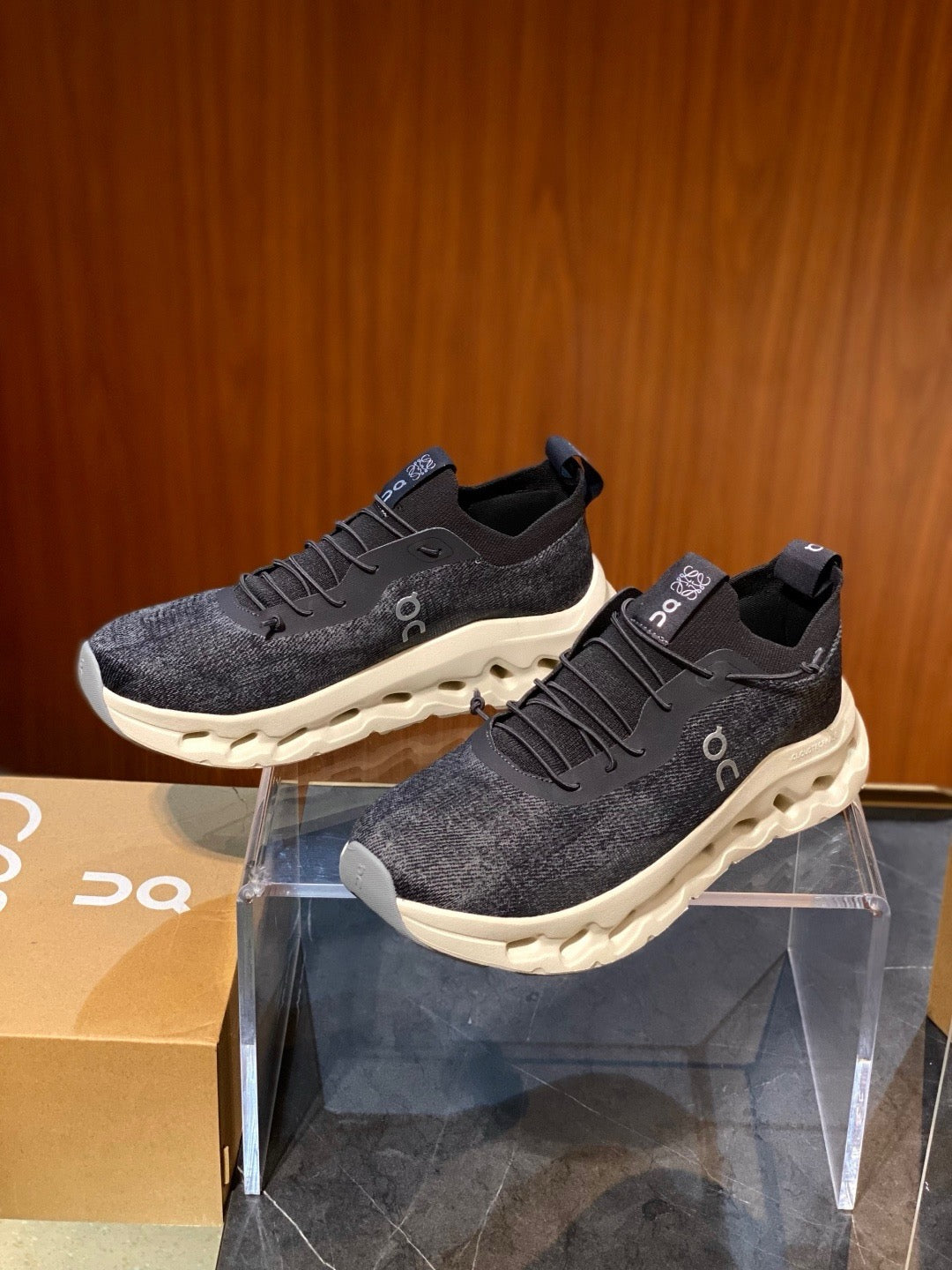 Black and Blue Sneakers