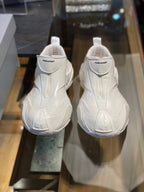 Cream Leather Moulded Ankle Boot - Men's