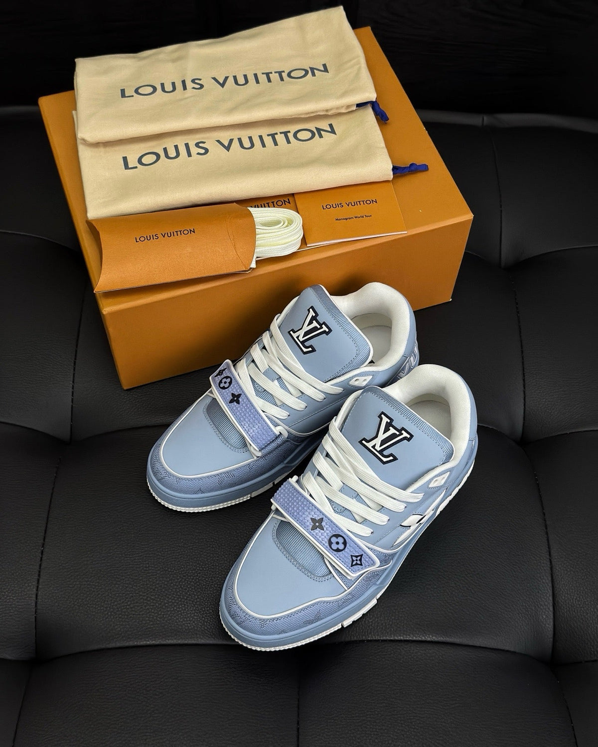 White Leather Logo Chunky - Men's