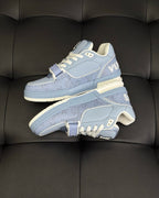 White Leather Logo Chunky - Men's