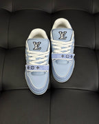 White Leather Logo Chunky - Men's