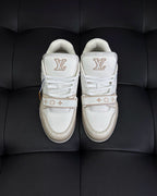 Cream Leather Tonal Chunky - Men's