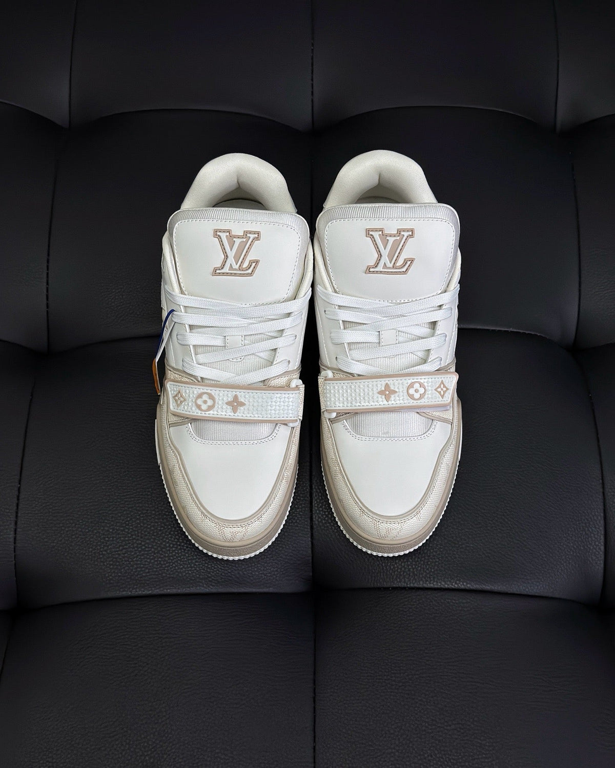 Cream Leather Tonal Chunky - Men's