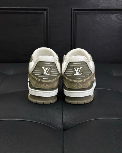 White Leather Monogram Chunky - Men's