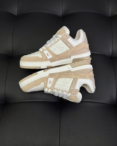 White Leather Monogram Chunky - Men's