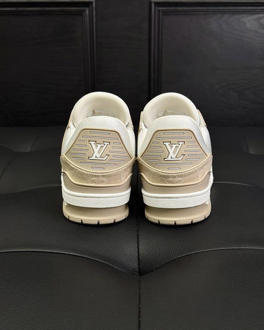 White Leather Monogram Chunky - Men's