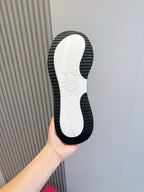 White Leather Colourblock Runner - Men's