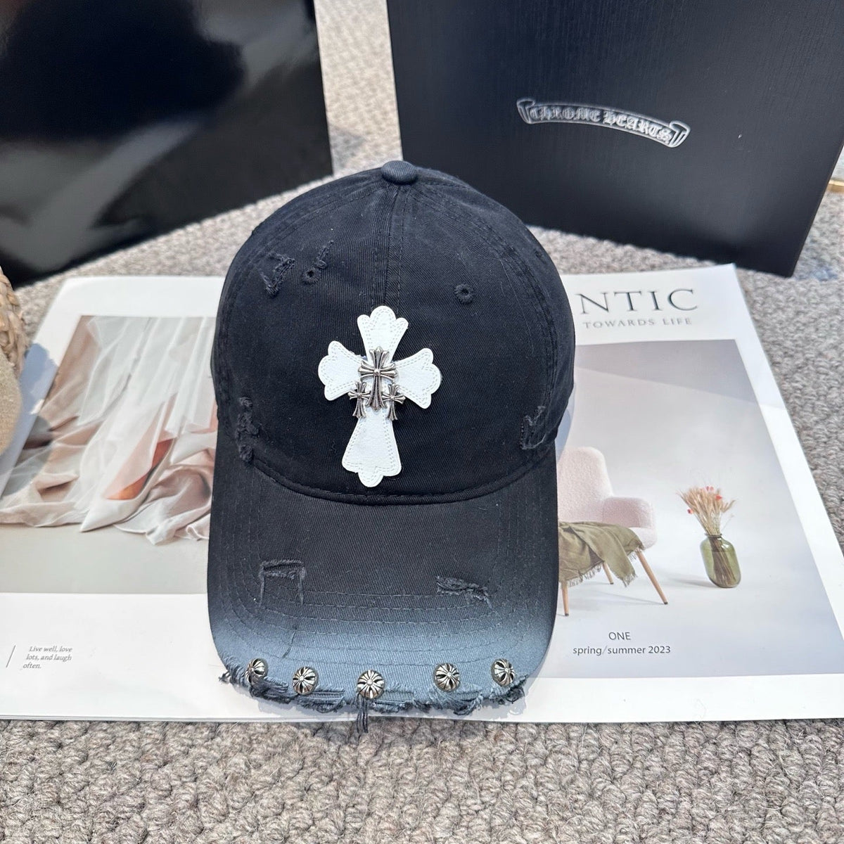 Black and Khaki Cap