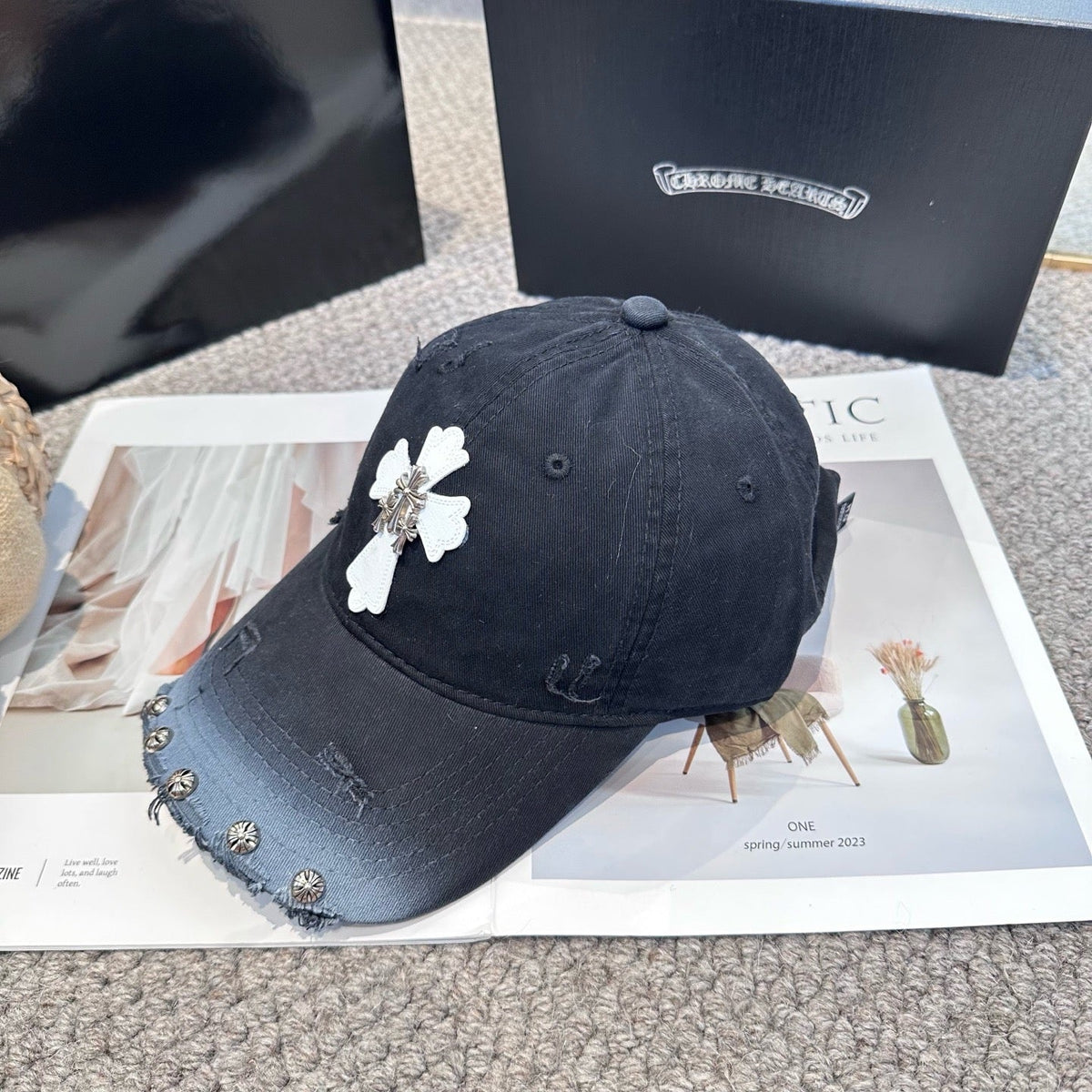 Black and Khaki Cap