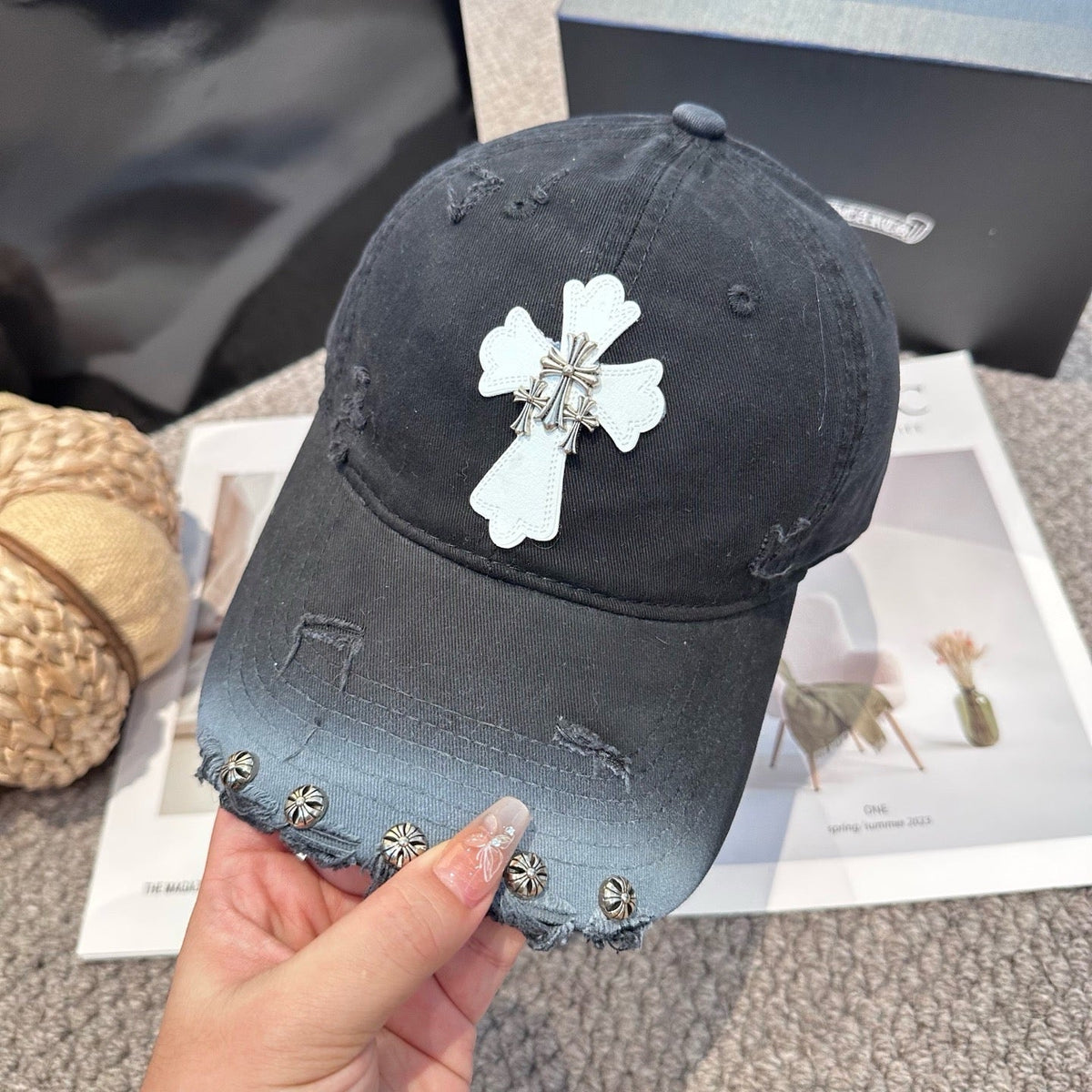 Black and Khaki Cap