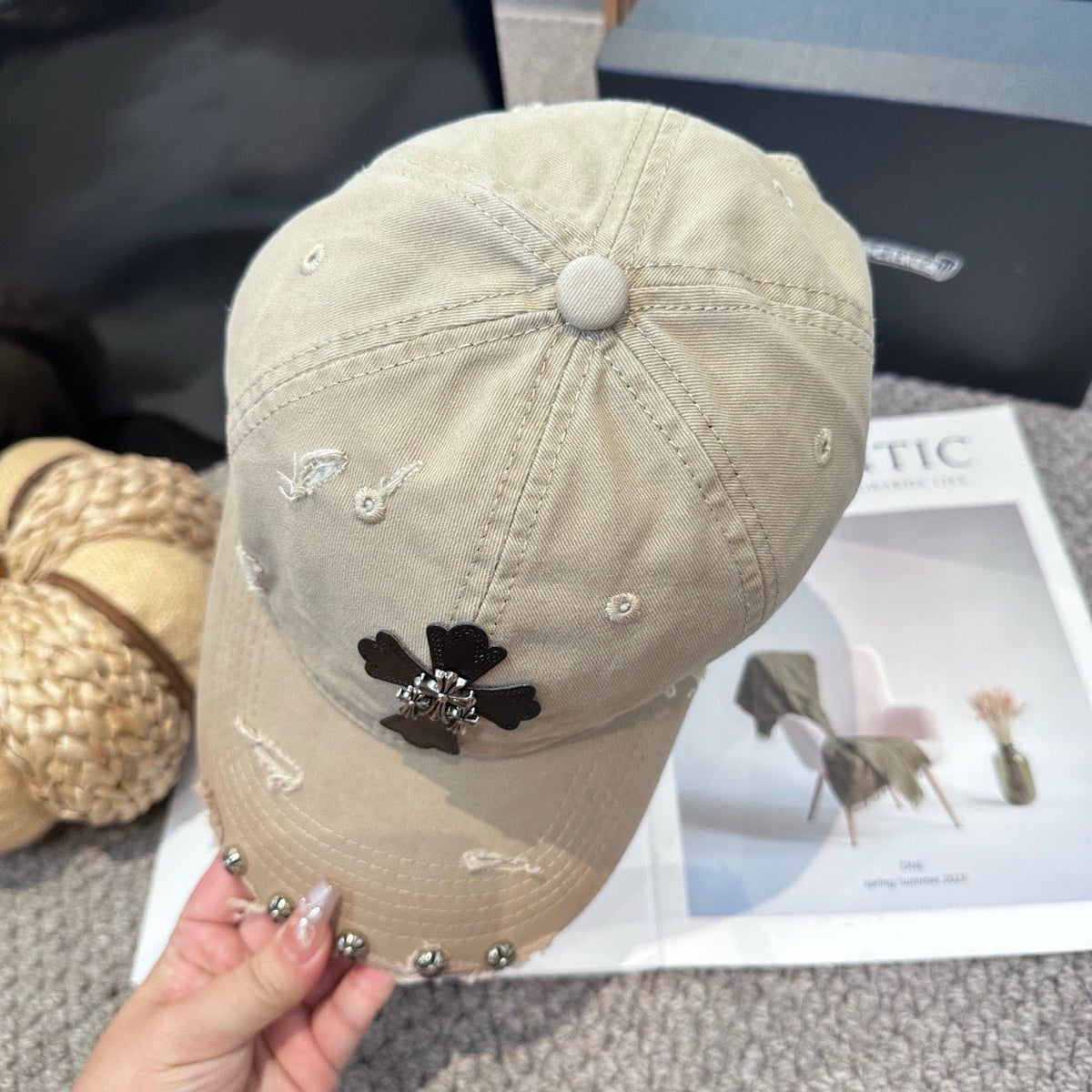 Black and Khaki Cap