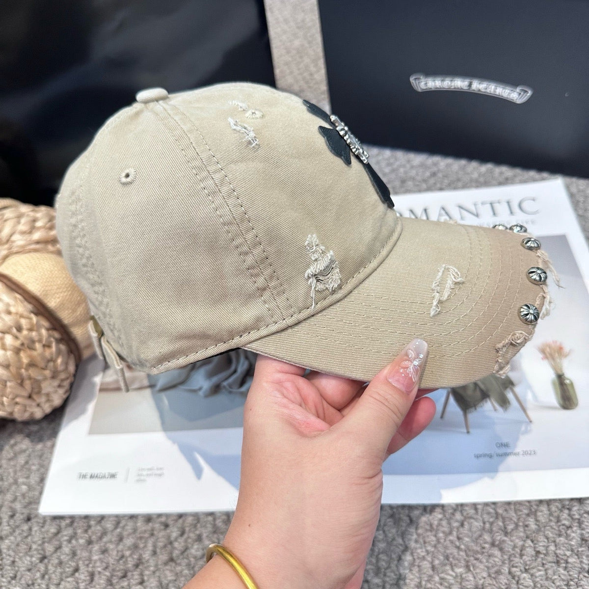 Black and Khaki Cap