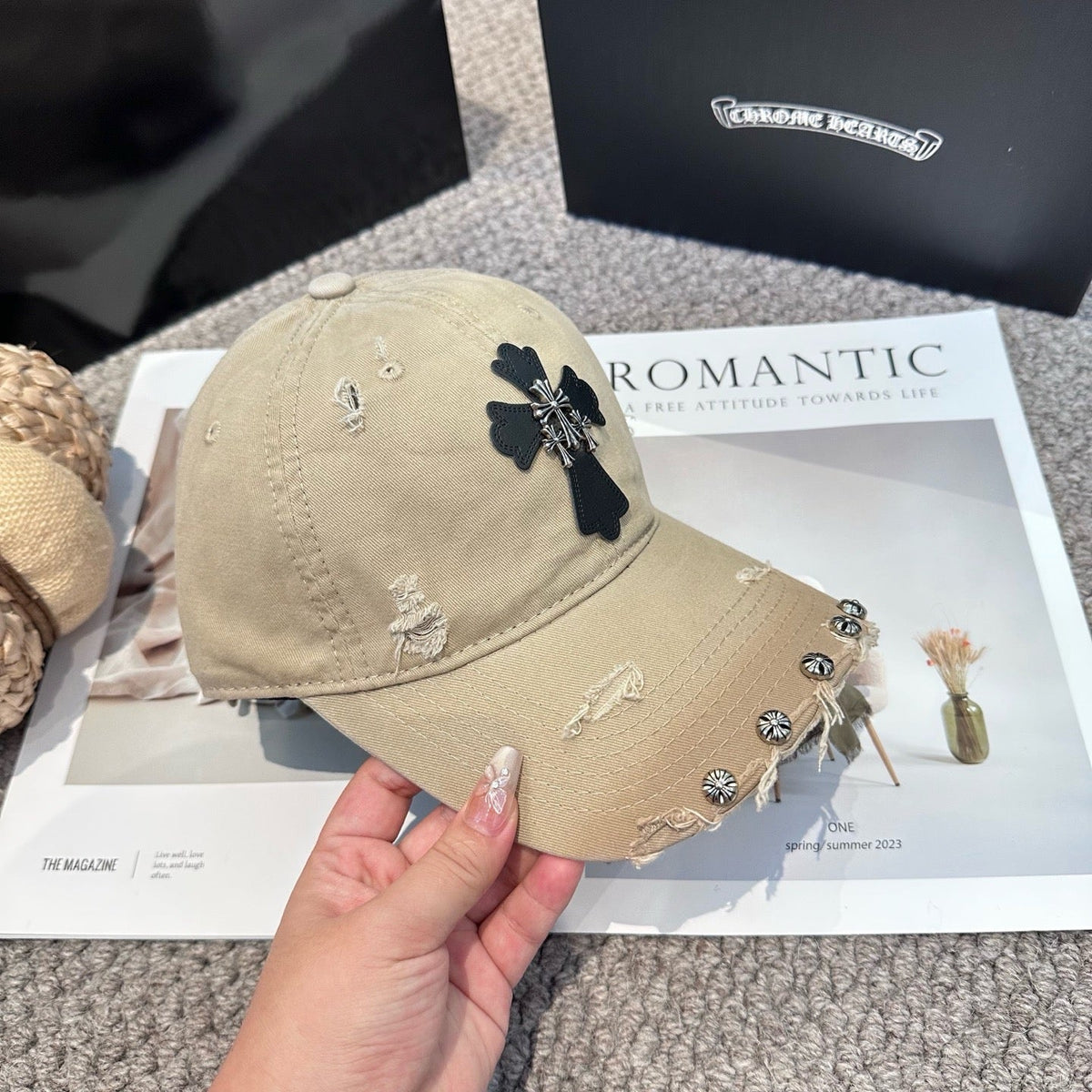 Black and Khaki Cap