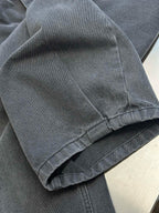 Grey Denim Pleated Wide-Leg - Men's