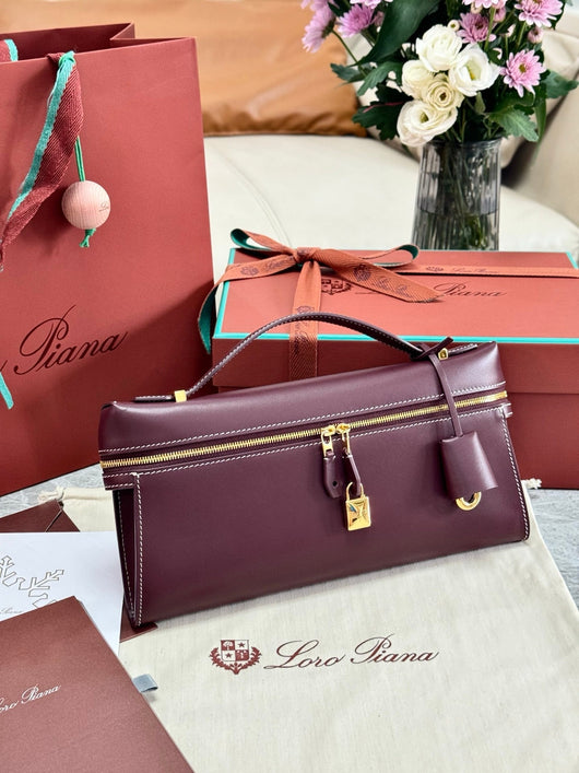Brown and Red Bag