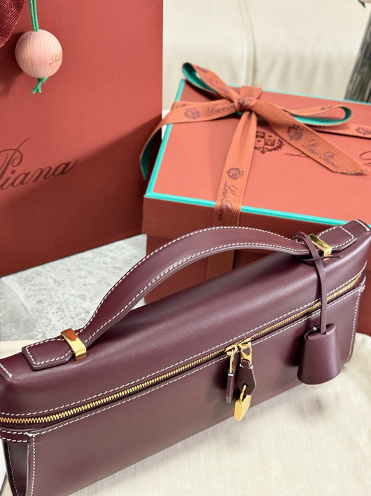 Brown and Red Bag