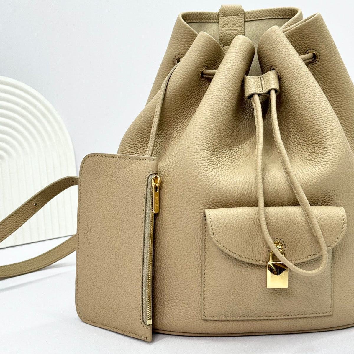 Black and Brown Bucket Bag