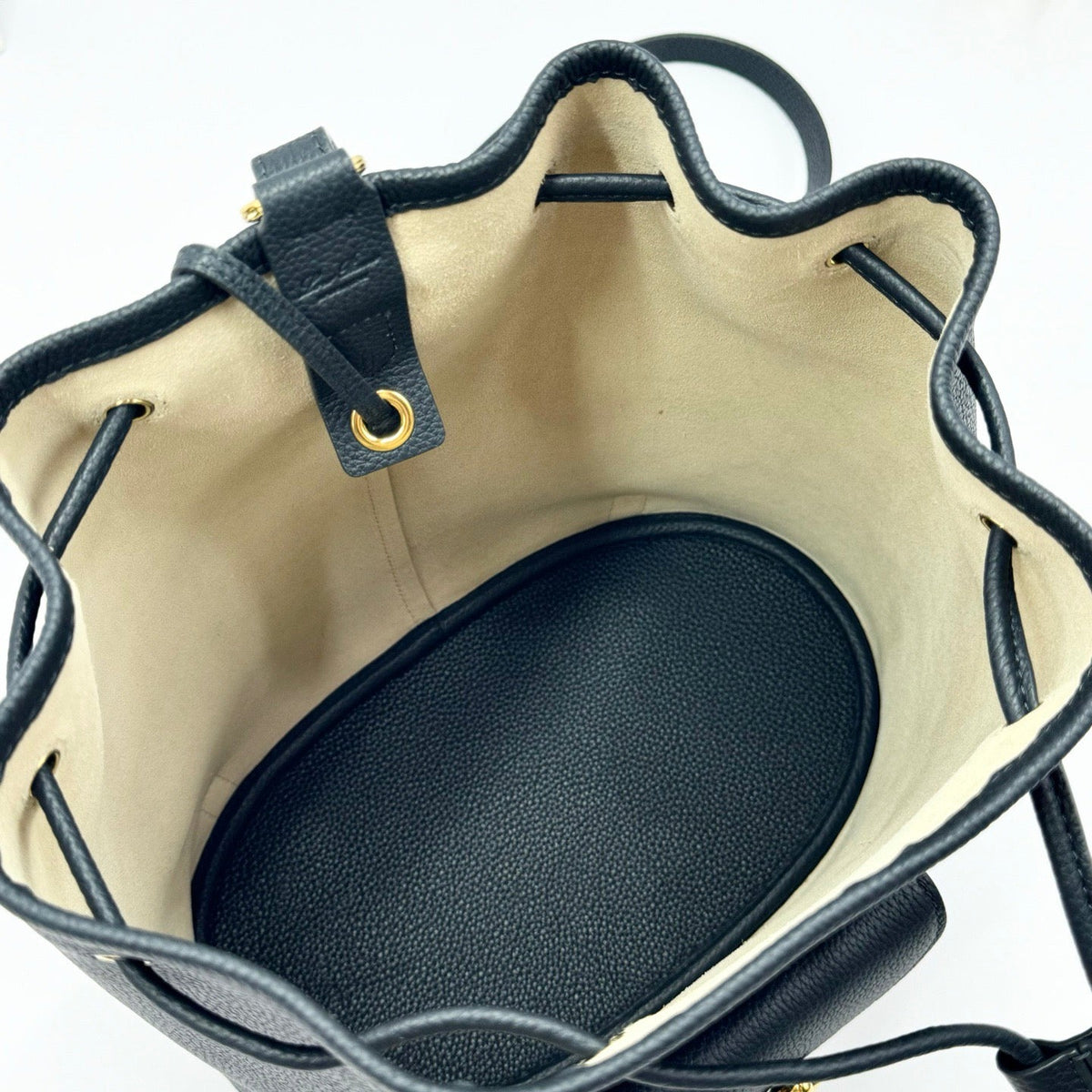 Black and Brown Bucket Bag