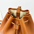 Black and Brown Bucket Bag