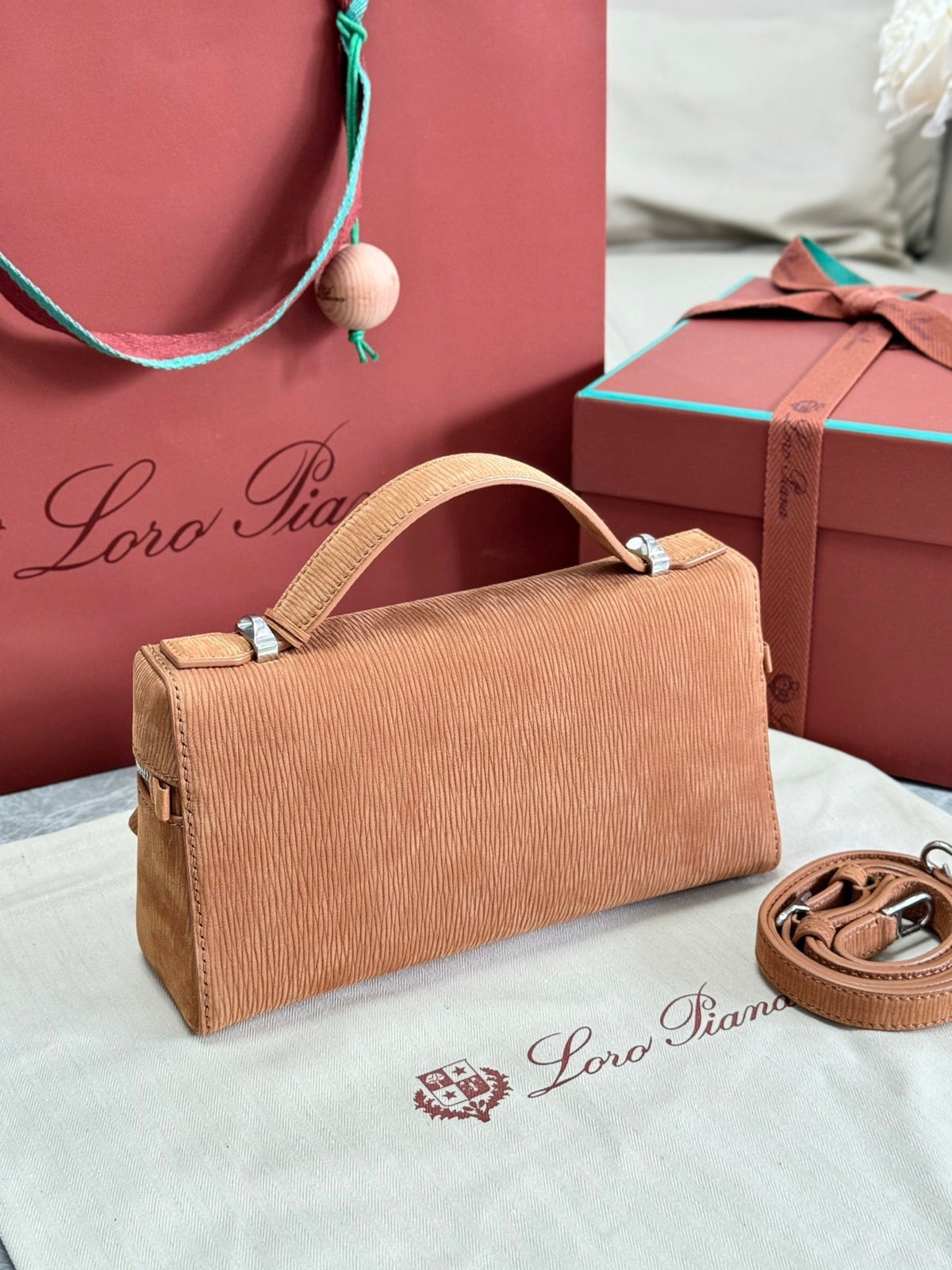 Dark Brown and Tan Bag
