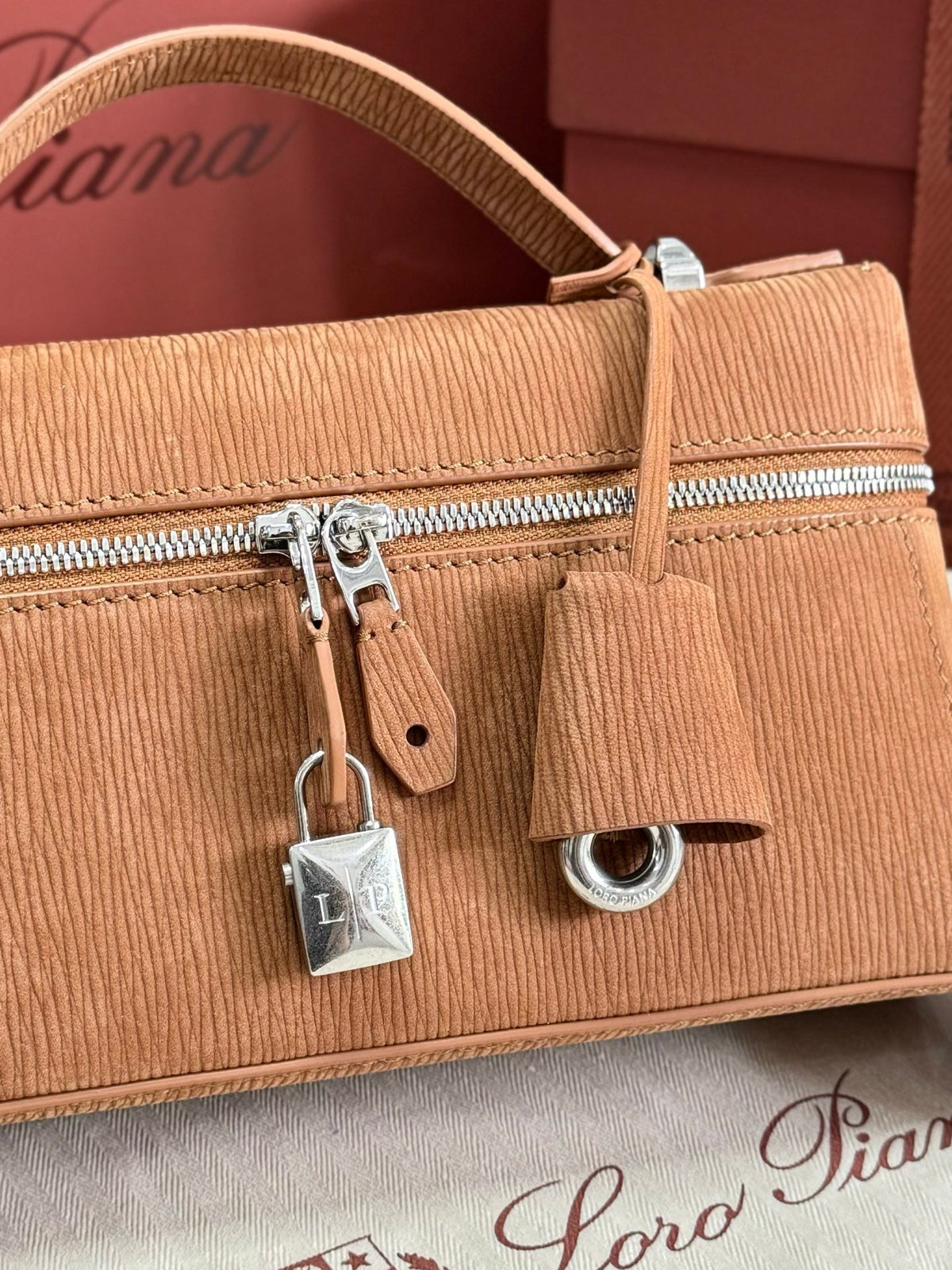 Dark Brown and Tan Bag