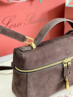 Dark Brown and Tan Bag