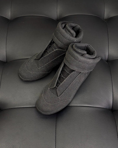 Dark Grey and White Sneakers