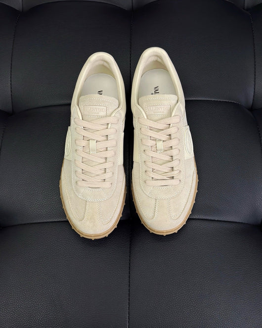 White and Grey Sneakers